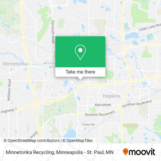 Minnetonka Recycling map