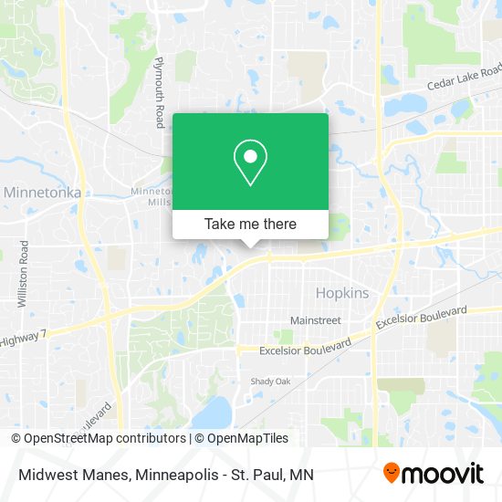 Midwest Manes map