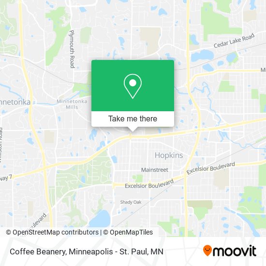 Coffee Beanery map