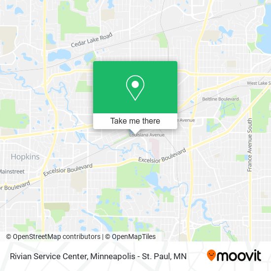 Rivian Service Center map