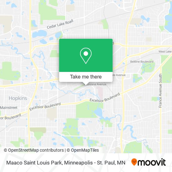 Maaco Saint Louis Park map