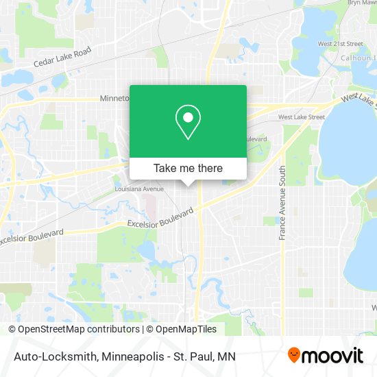 Auto-Locksmith map