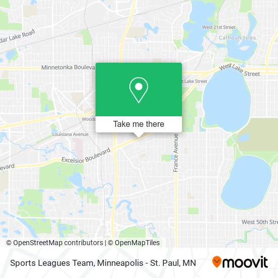 Sports Leagues Team map