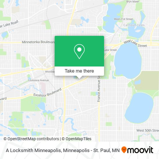 A Locksmith Minneapolis map