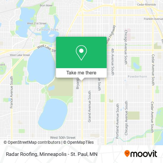 Radar Roofing map