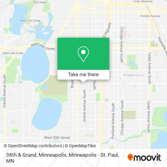 38th & Grand, Minneapolis map