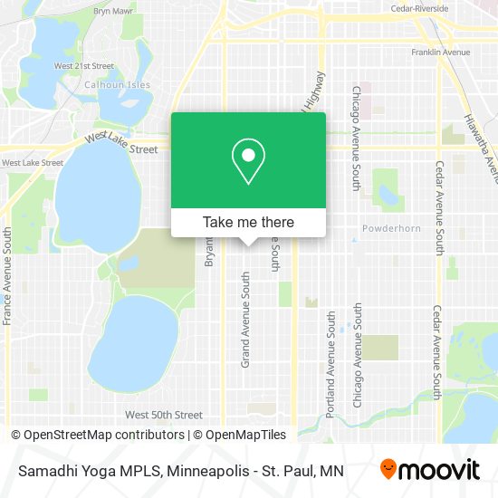 Samadhi Yoga MPLS map