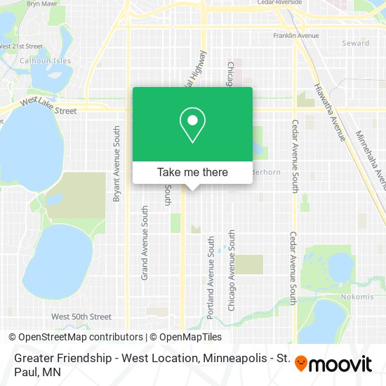 Greater Friendship - West Location map