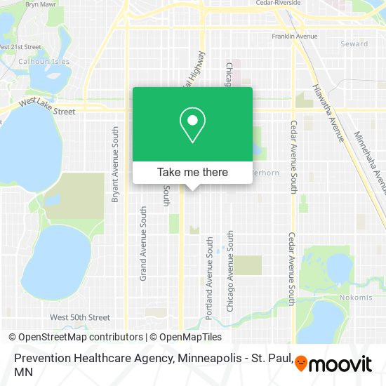 Prevention Healthcare Agency map