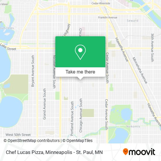 Mapa de Chef Lucas Pizza