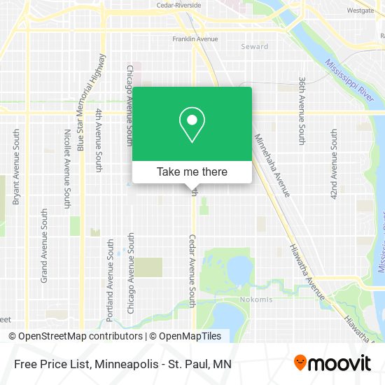 Free Price List map