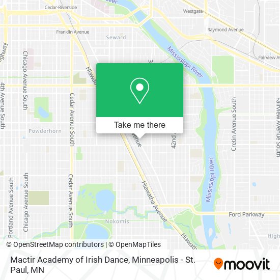 Mactir Academy of Irish Dance map