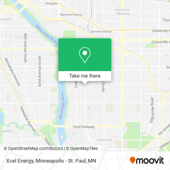 Xcel Energy map