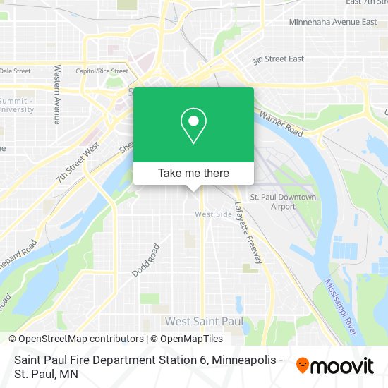 Saint Paul Fire Department Station 6 map