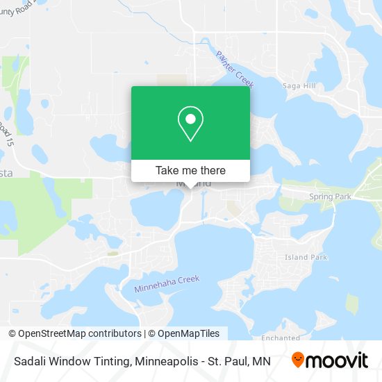 Mapa de Sadali Window Tinting