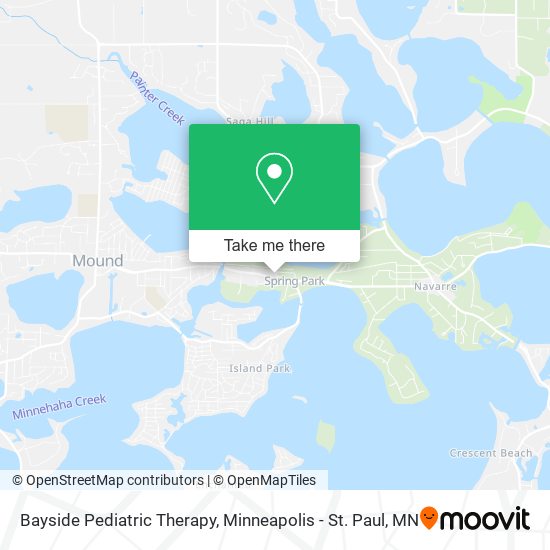 Mapa de Bayside Pediatric Therapy