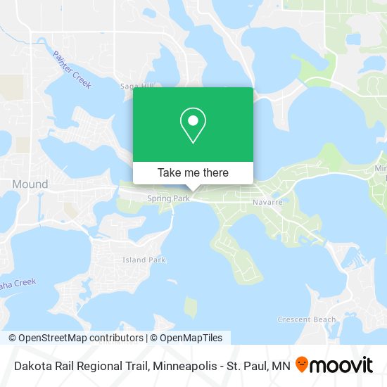 Dakota Rail Regional Trail map
