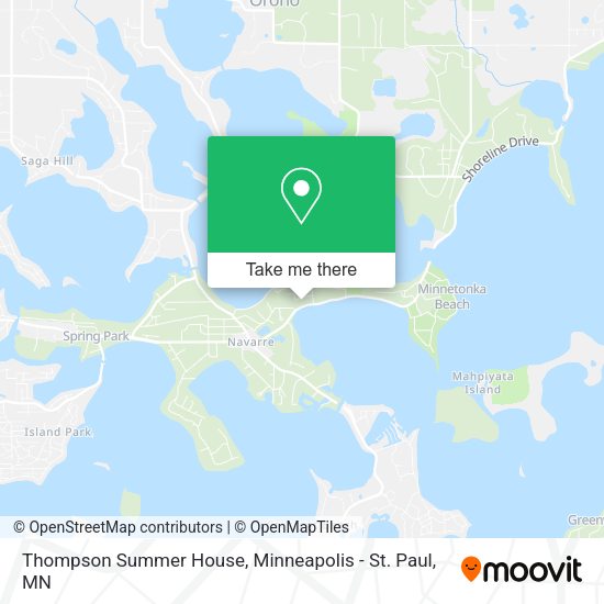 Thompson Summer House map