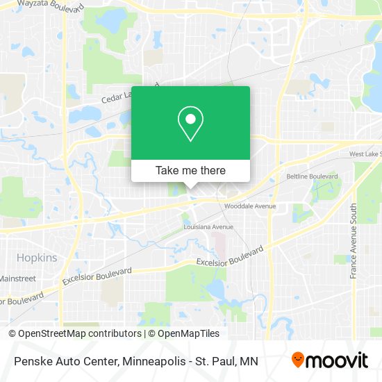 Mapa de Penske Auto Center