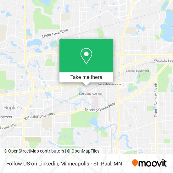 Mapa de Follow US on Linkedin