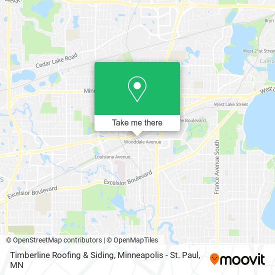 Mapa de Timberline Roofing & Siding
