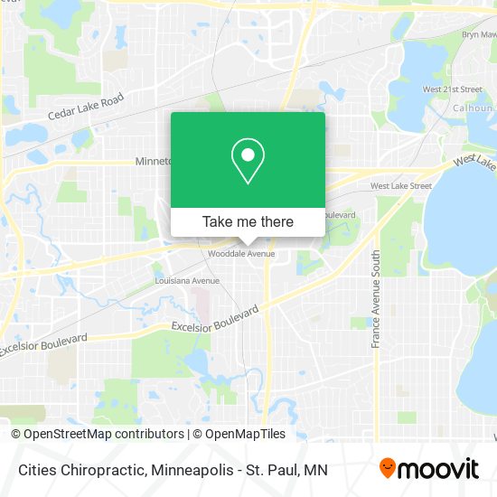 Cities Chiropractic map