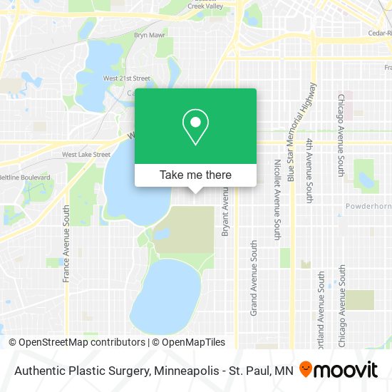 Authentic Plastic Surgery map