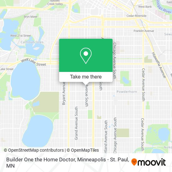 Builder One the Home Doctor map