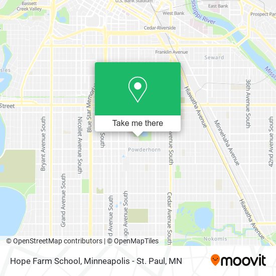 Mapa de Hope Farm School