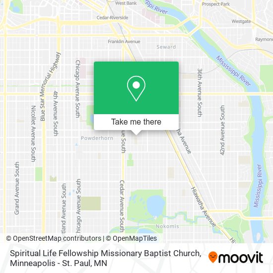 Spiritual Life Fellowship Missionary Baptist Church map