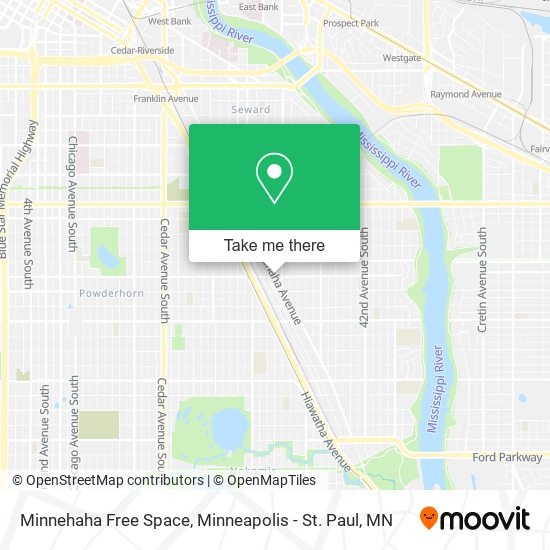 Mapa de Minnehaha Free Space