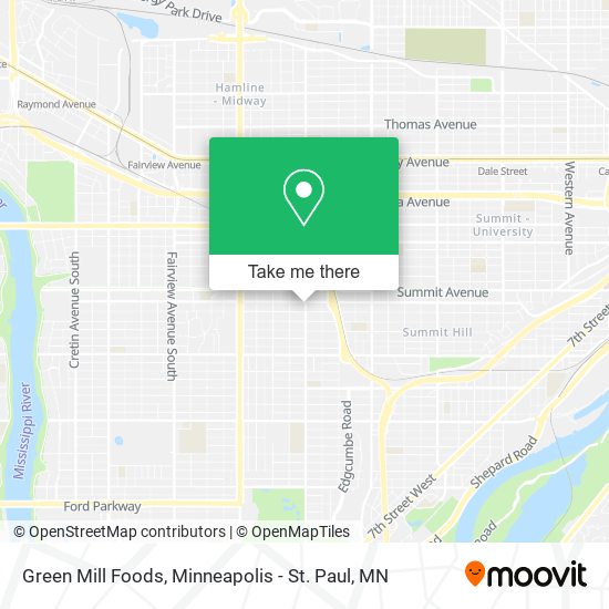 Green Mill Foods map