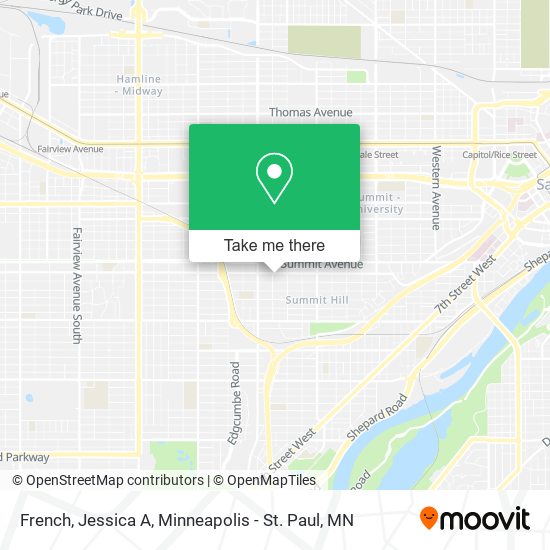 Mapa de French, Jessica A
