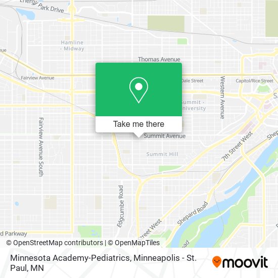 Minnesota Academy-Pediatrics map