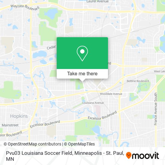 Pvu03 Louisiana Soccer Field map