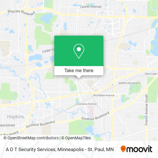 A D T Security Services map