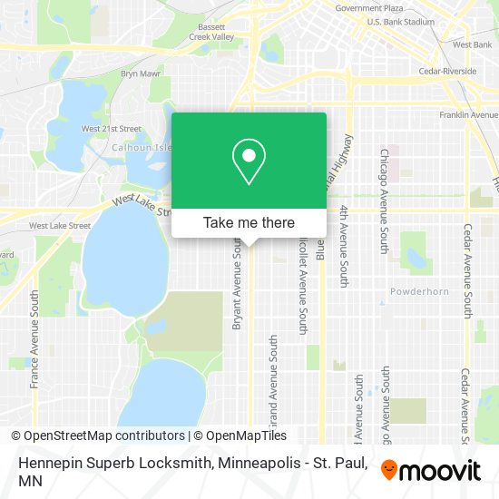 Mapa de Hennepin Superb Locksmith