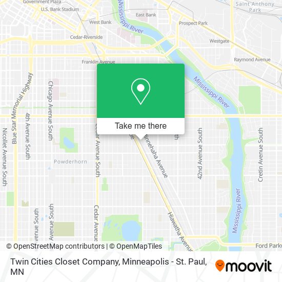 Twin Cities Closet Company map