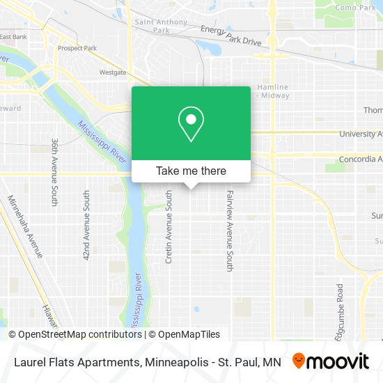 Mapa de Laurel Flats Apartments