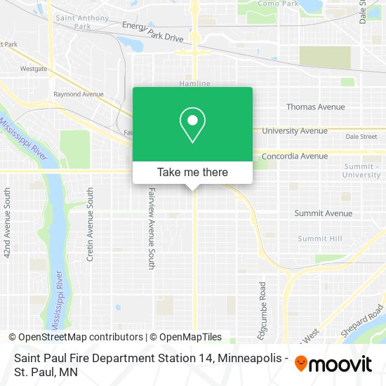 Mapa de Saint Paul Fire Department Station 14