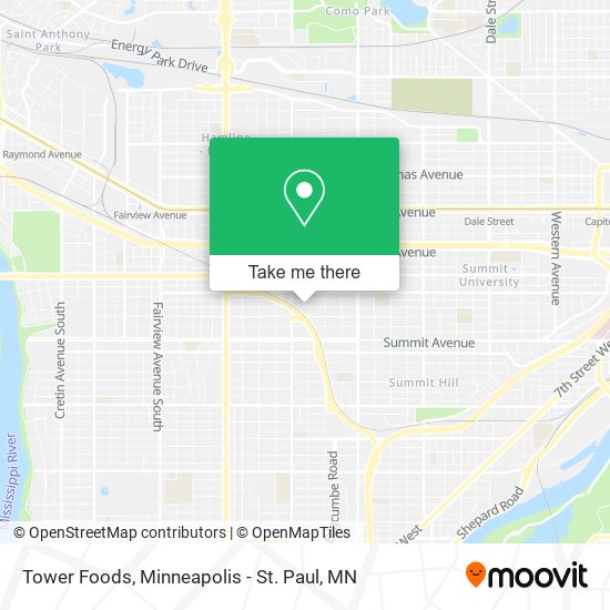 Tower Foods map