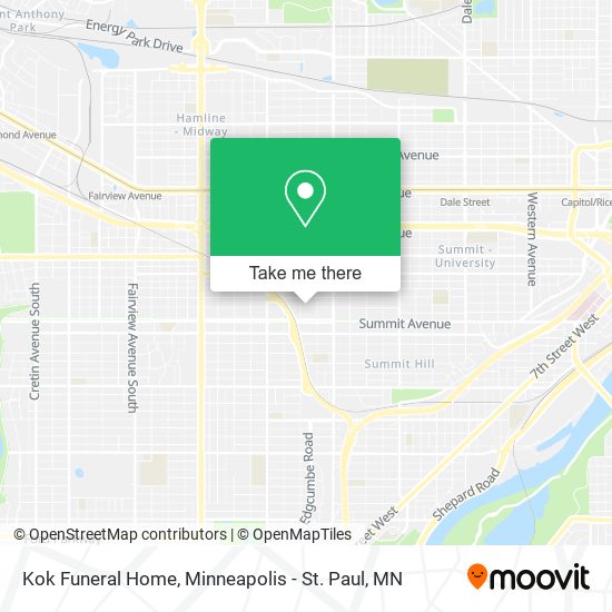 Kok Funeral Home map