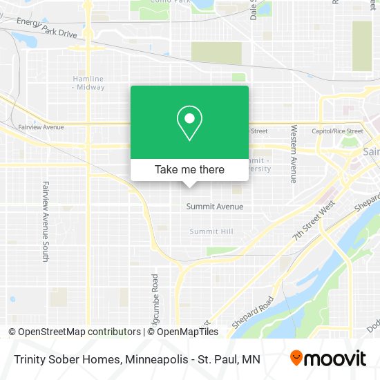 Mapa de Trinity Sober Homes