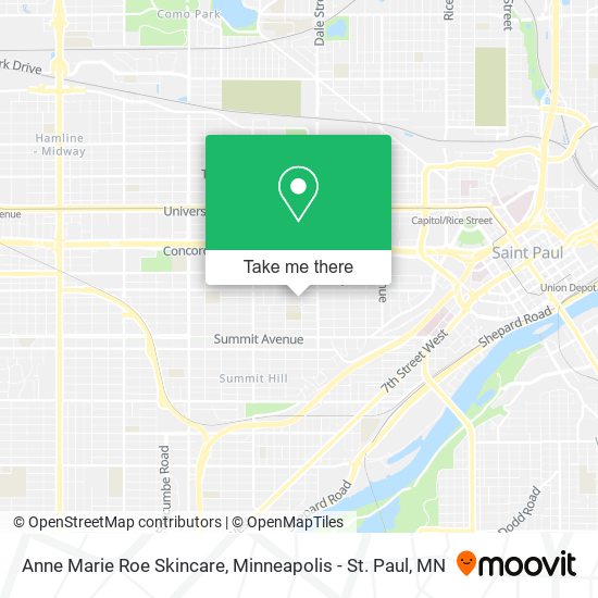 Anne Marie Roe Skincare map