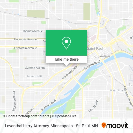 Leventhal Larry Attorney map
