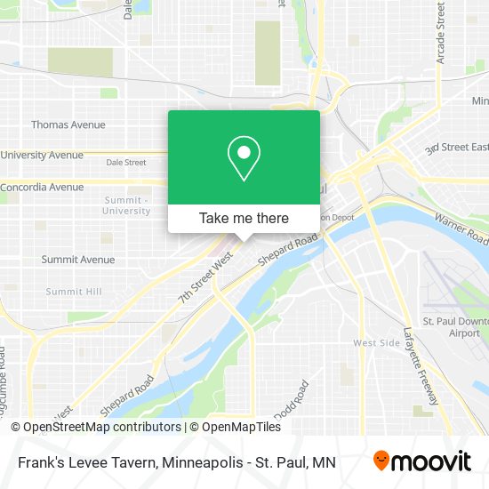 Mapa de Frank's Levee Tavern