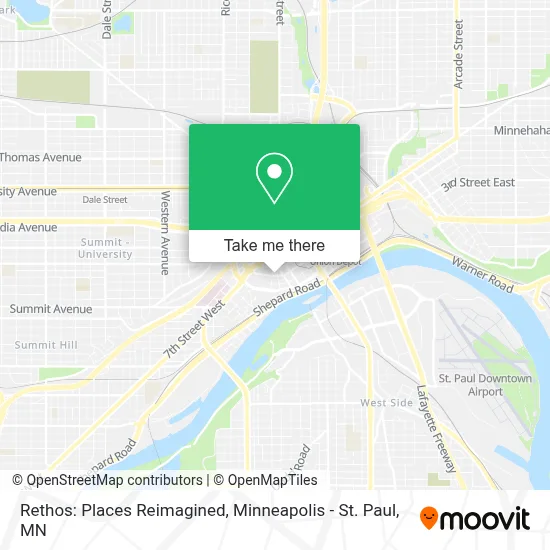 Rethos: Places Reimagined map