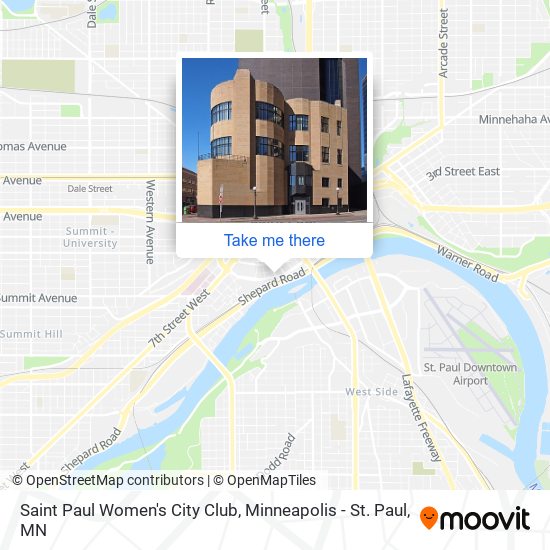 Saint Paul Women's City Club map