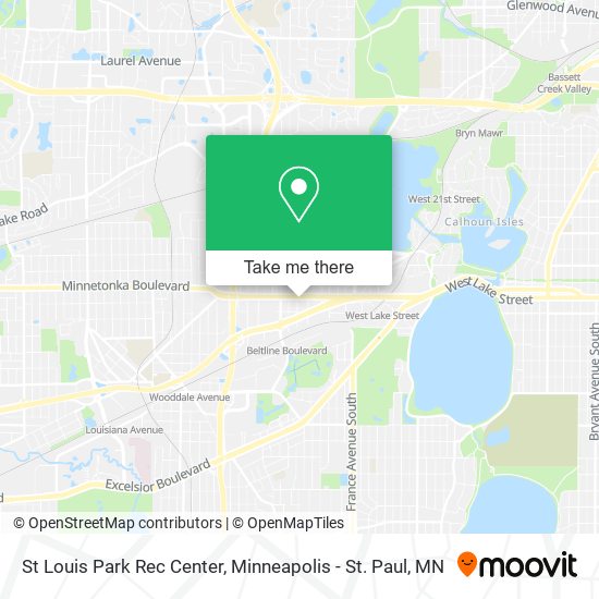 St Louis Park Rec Center map