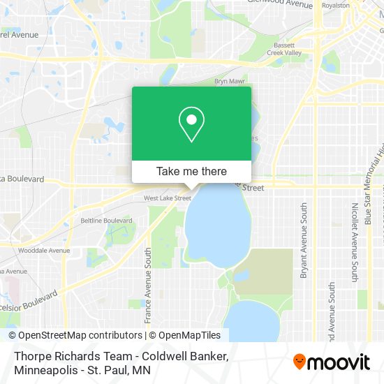Thorpe Richards Team - Coldwell Banker map
